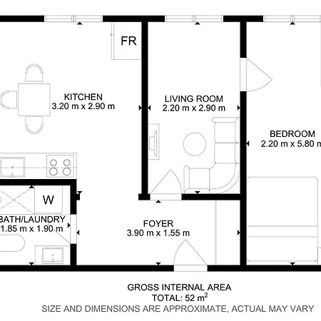 Apartment 1br On The Beautiful Street In Center Laibach